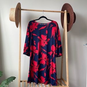 Halogen flowy shift dress,size S